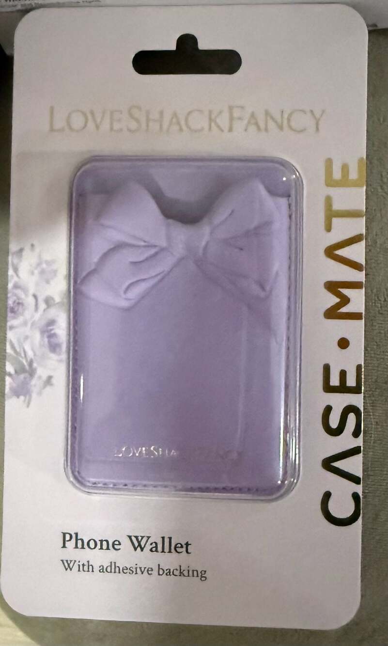 LoveShackFancy x Case-Mate Adhesive Bow Phone Wallet